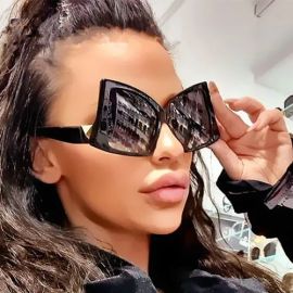 Butterfly High Bridge Wide Fit Sunglasses With Case