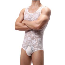 Mens Transparent Rose Hollow T-shirt