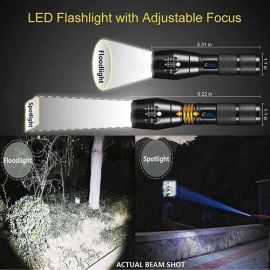 Tactical Flashlights Torch XML-T6 LED IP65 Water-Resistant