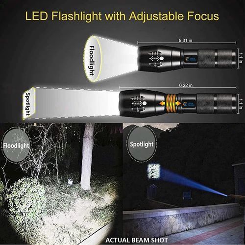 Tactical Flashlights Torch XML-T6 LED IP65 Water-Resistant